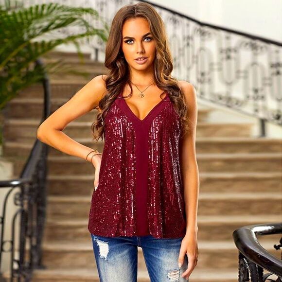 Sequin  tank - Picture 1 of 2